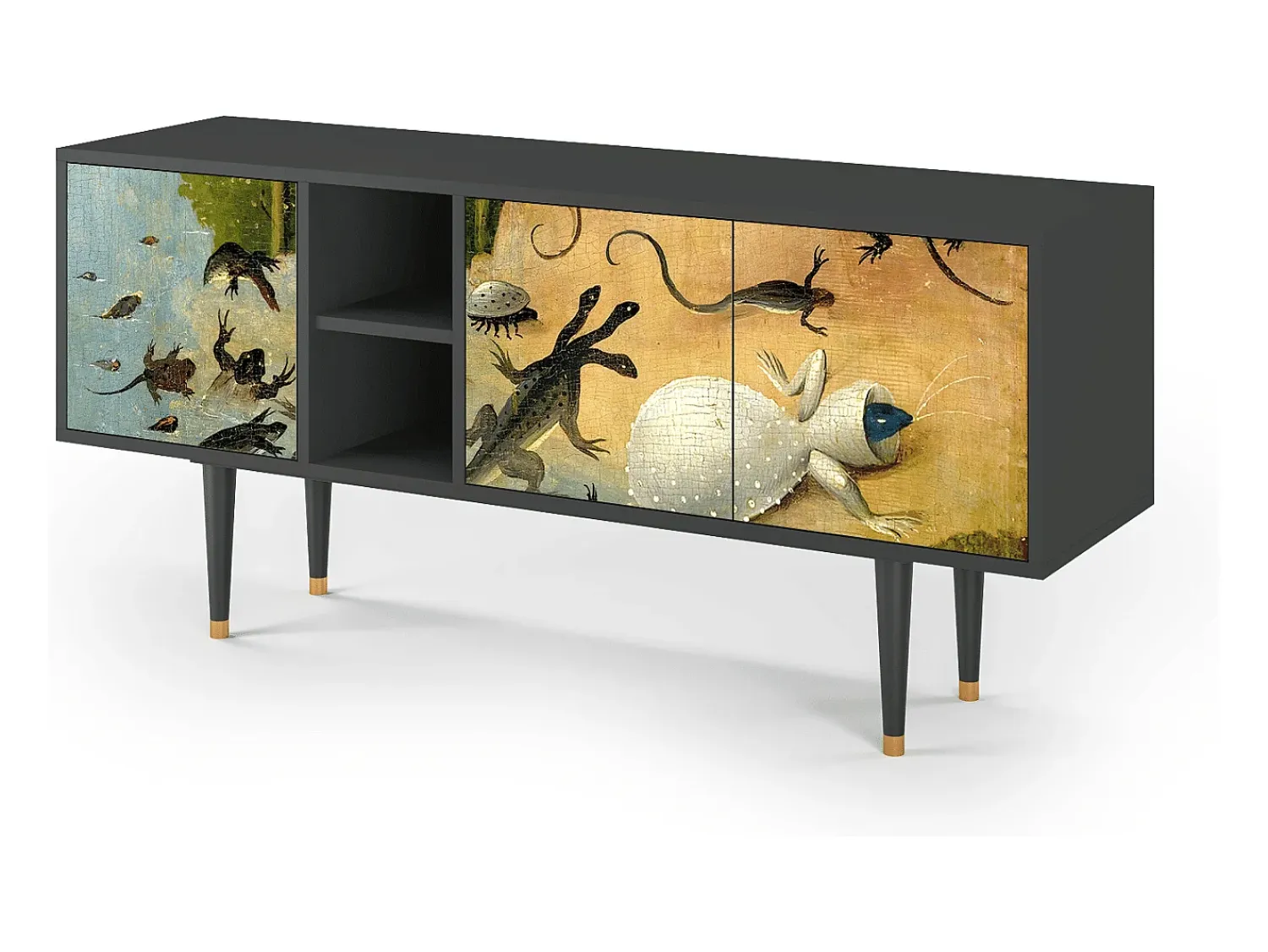 Móvel De Tv| Mueble de TV - 150х69х41 cm - T5 - The Garden by Bosch, Antracite Cinza antracite