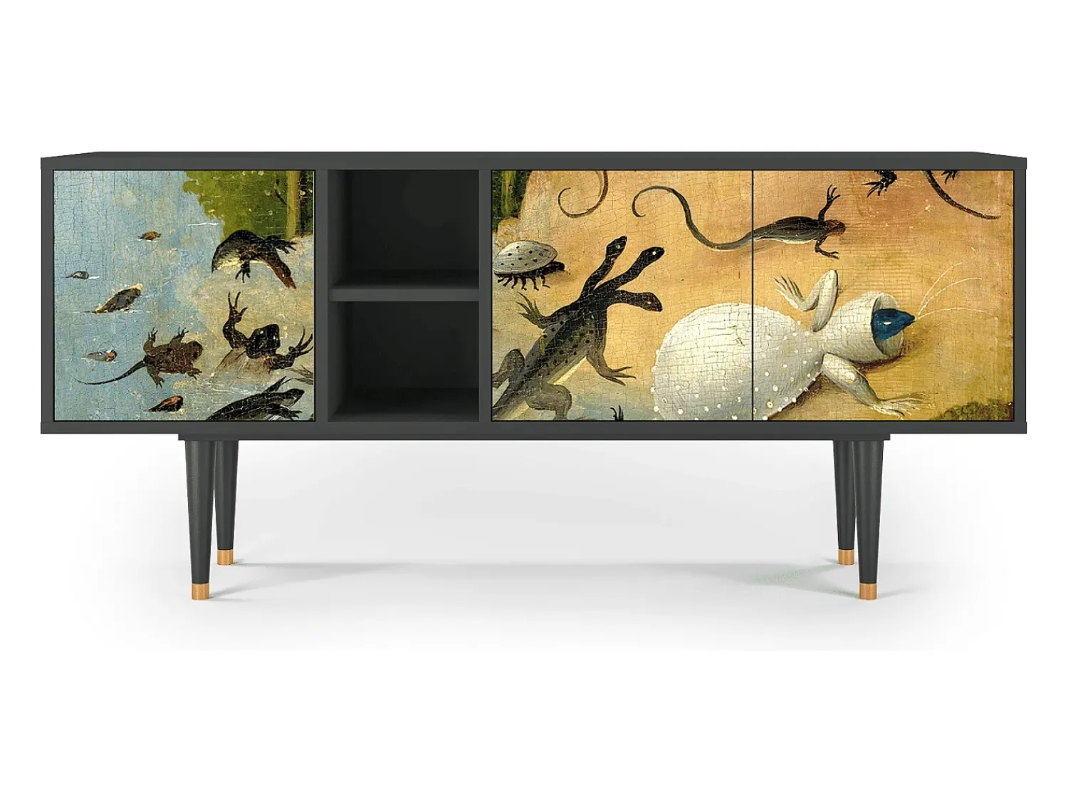 Móvel De Tv| Mueble de TV - 150х69х41 cm - T5 - The Garden by Bosch, Antracite Cinza antracite