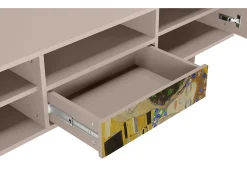 Móvel De Tv| Mueble de TV - 170х59х41 cm - T6 - The Kiss by Klimt , Latte Bege