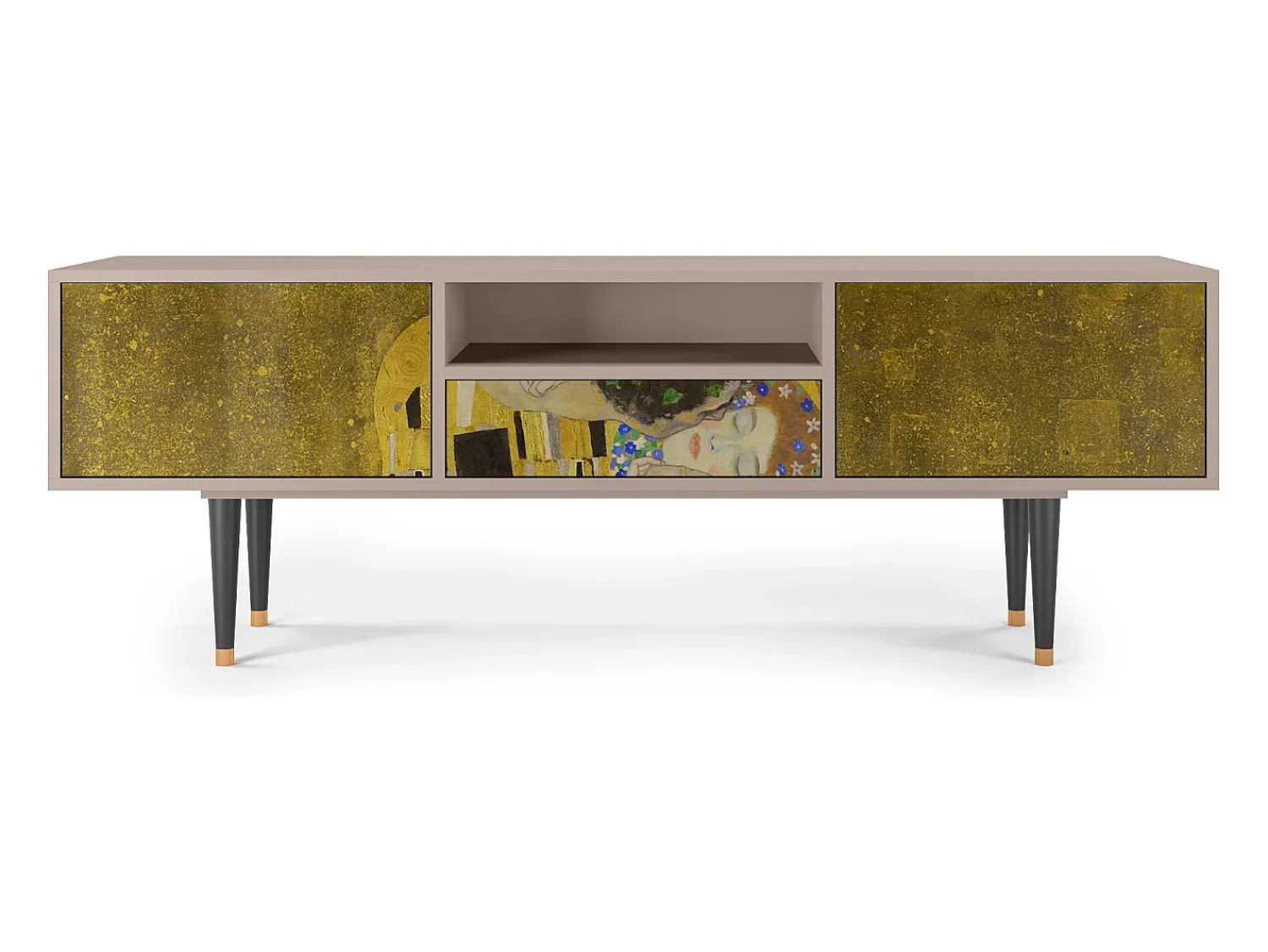 Móvel De Tv| Mueble de TV - 170х59х41 cm - T6 - The Kiss by Klimt , Latte Bege