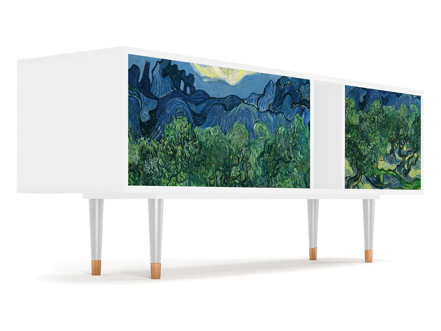 Mueble de TV - 170х69х48 cm - T1 - The Oil Trees, Branco^ Móvel De Tv