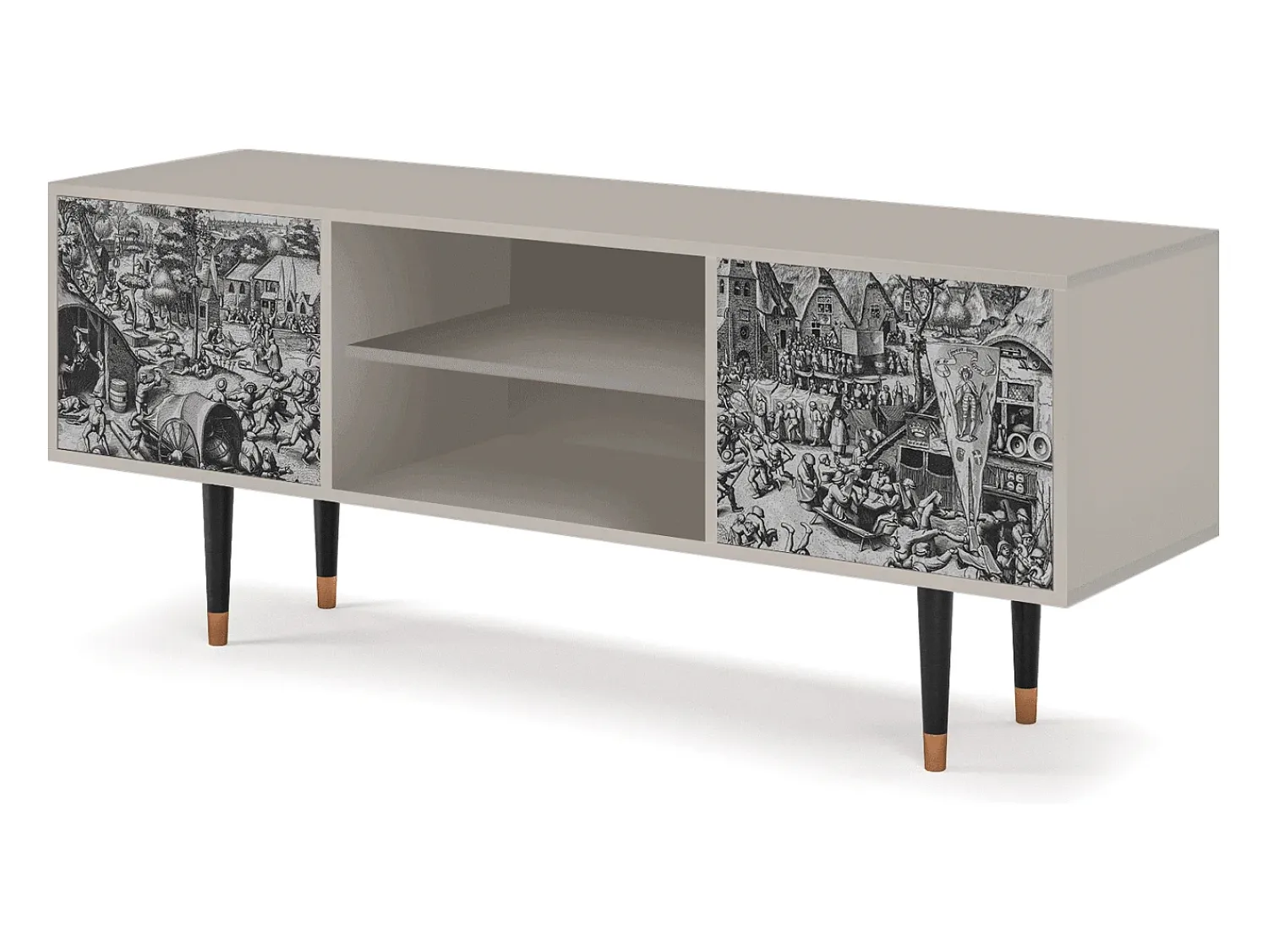 Móvel De Tv| Mueble de TV - 170х69х48 cm - T2 - The Festival of Saint, Areia Bege