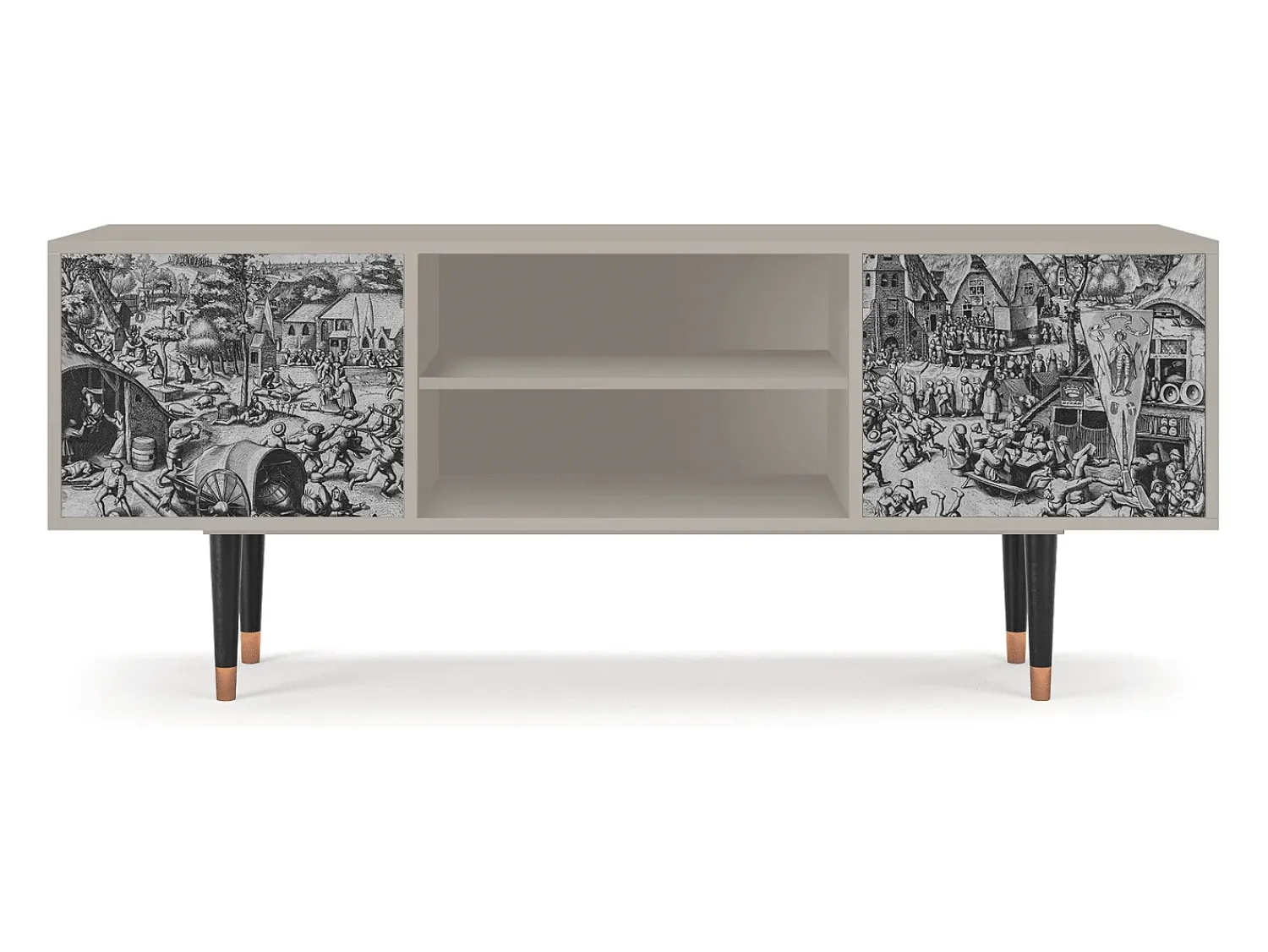 Móvel De Tv| Mueble de TV - 170х69х48 cm - T2 - The Festival of Saint, Areia Bege