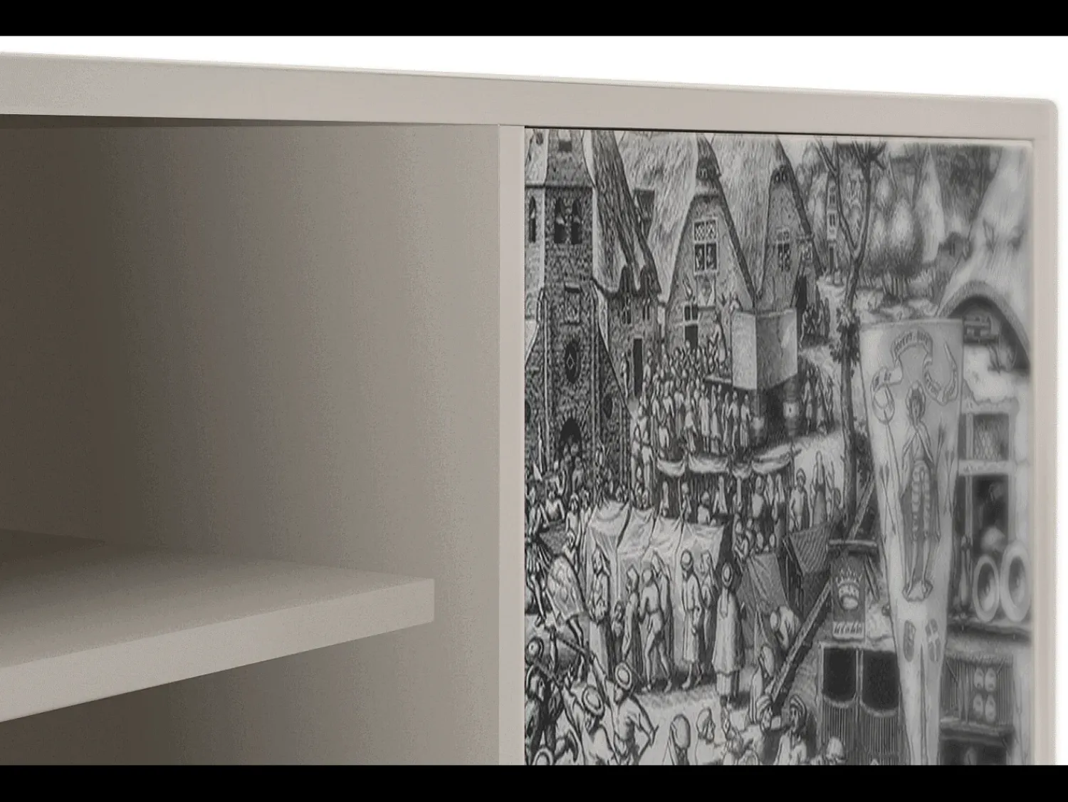 Móvel De Tv| Mueble de TV - 170х69х48 cm - T2 - The Festival of Saint, Areia Bege
