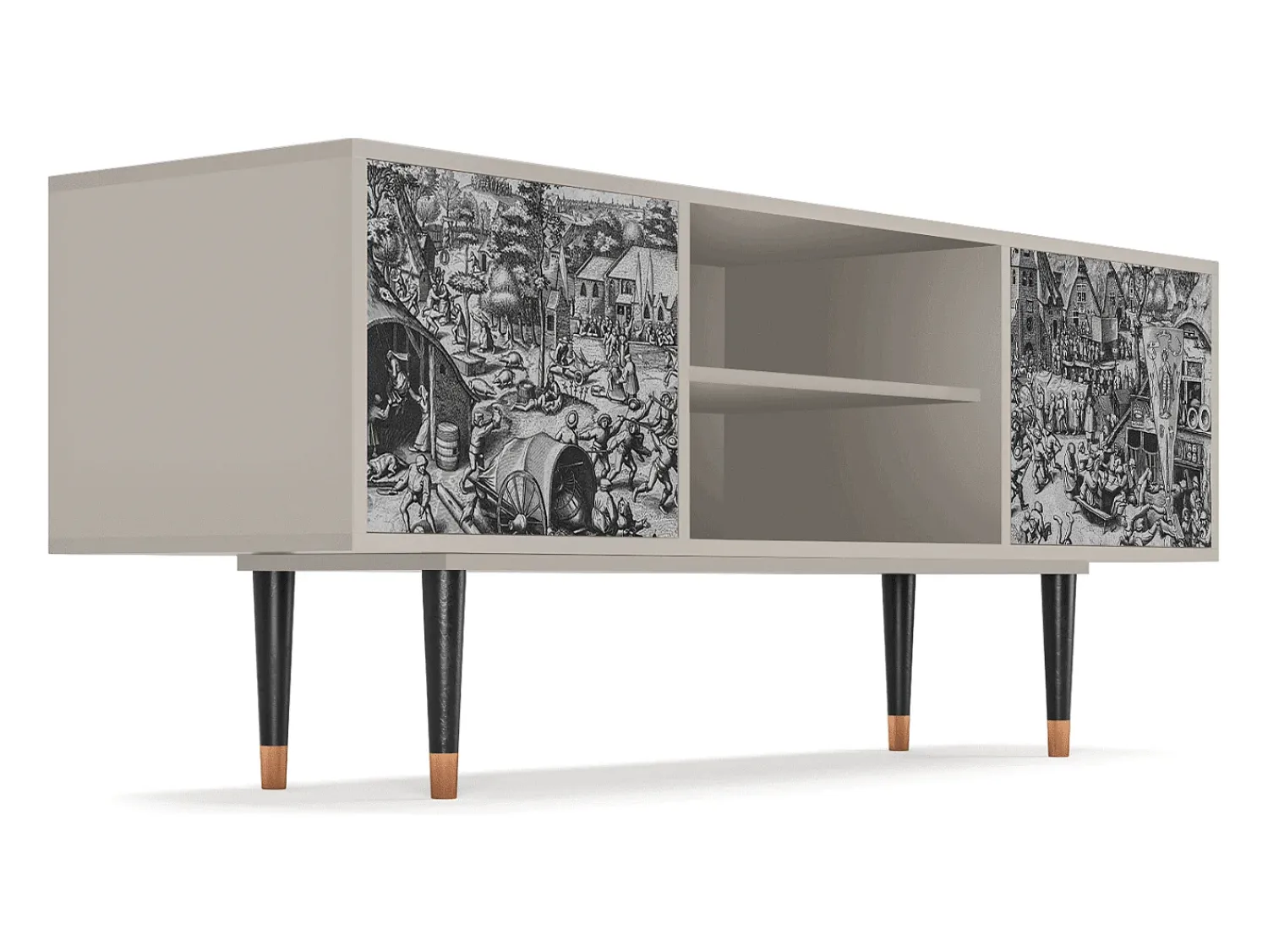 Móvel De Tv| Mueble de TV - 170х69х48 cm - T2 - The Festival of Saint, Areia Bege