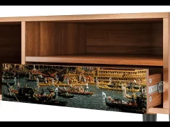 Sale Mueble de TV - 115х59х48 cm - T3 - The Bucintoro, Nogueira Castanho
