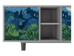 Mueble de TV - 150х69х41 cm - T5 - The Oil Trees, Cinza^ Móvel De Tv