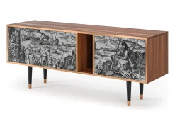 Móvel De Tv| Mueble de TV - 170х69х48 cm - T1 - The Temptation, Nogueira Castanho