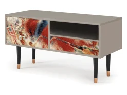 Mueble de TV - 115х59х48 cm - T3 - The City Rises, Areia^ Móvel De Tv