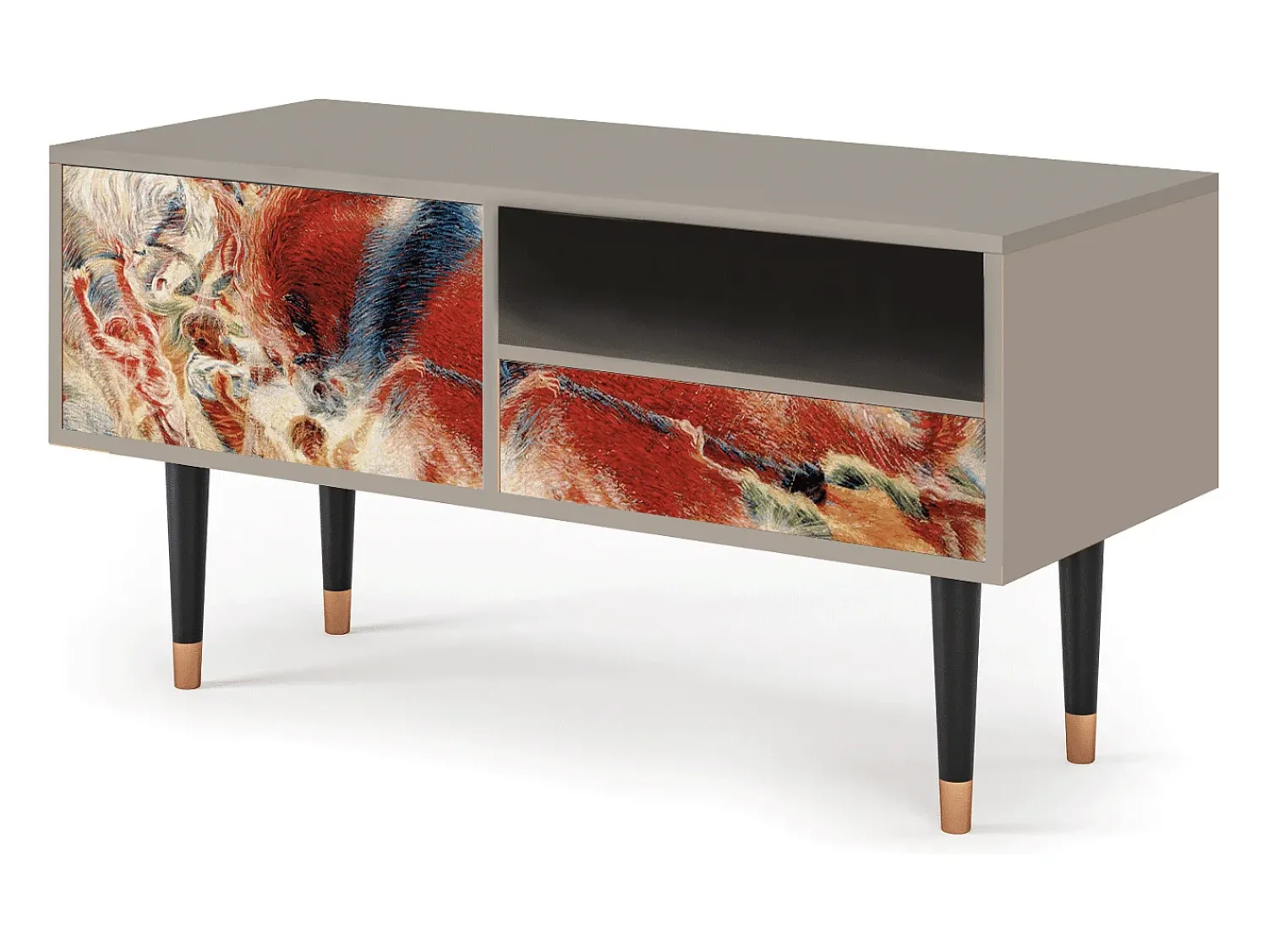 Mueble de TV - 115х59х48 cm - T3 - The City Rises, Areia^ Móvel De Tv