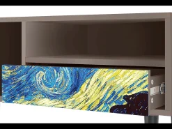 Móvel De Tv* Mueble de TV - 115х59х48 cm - T3 - The Starry Night , Latte Bege