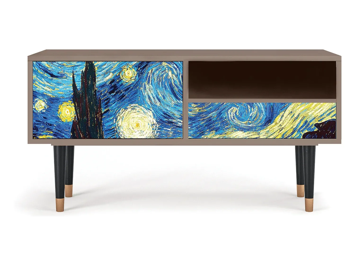 Móvel De Tv* Mueble de TV - 115х59х48 cm - T3 - The Starry Night , Latte Bege