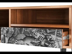 Outlet Mueble de TV - 115х59х48 cm - T3 - The Temptation, Nogueira Castanho