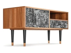 Outlet Mueble de TV - 115х59х48 cm - T3 - The Temptation, Nogueira Castanho