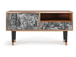 Outlet Mueble de TV - 115х59х48 cm - T3 - The Temptation, Nogueira Castanho
