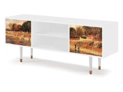 New Mueble de TV - 170х69х48 cm - T2 - The Banks, Branco Bege