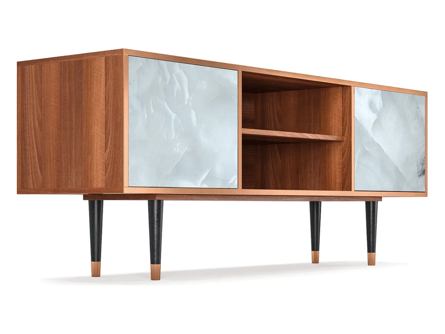Móvel De Tv* Mueble de TV - 170х69х48 cm - T2 - The Onyx, Nogueira Castanho