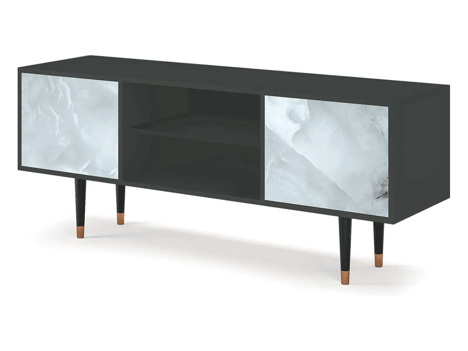 Mueble de TV - 170х69х48 cm - T2 - The Onyx, Antracite^ Móvel De Tv