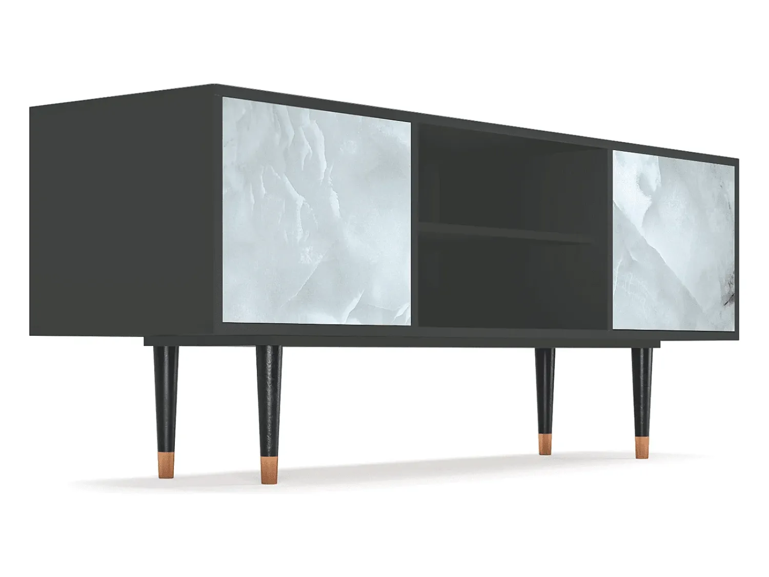 Mueble de TV - 170х69х48 cm - T2 - The Onyx, Antracite^ Móvel De Tv