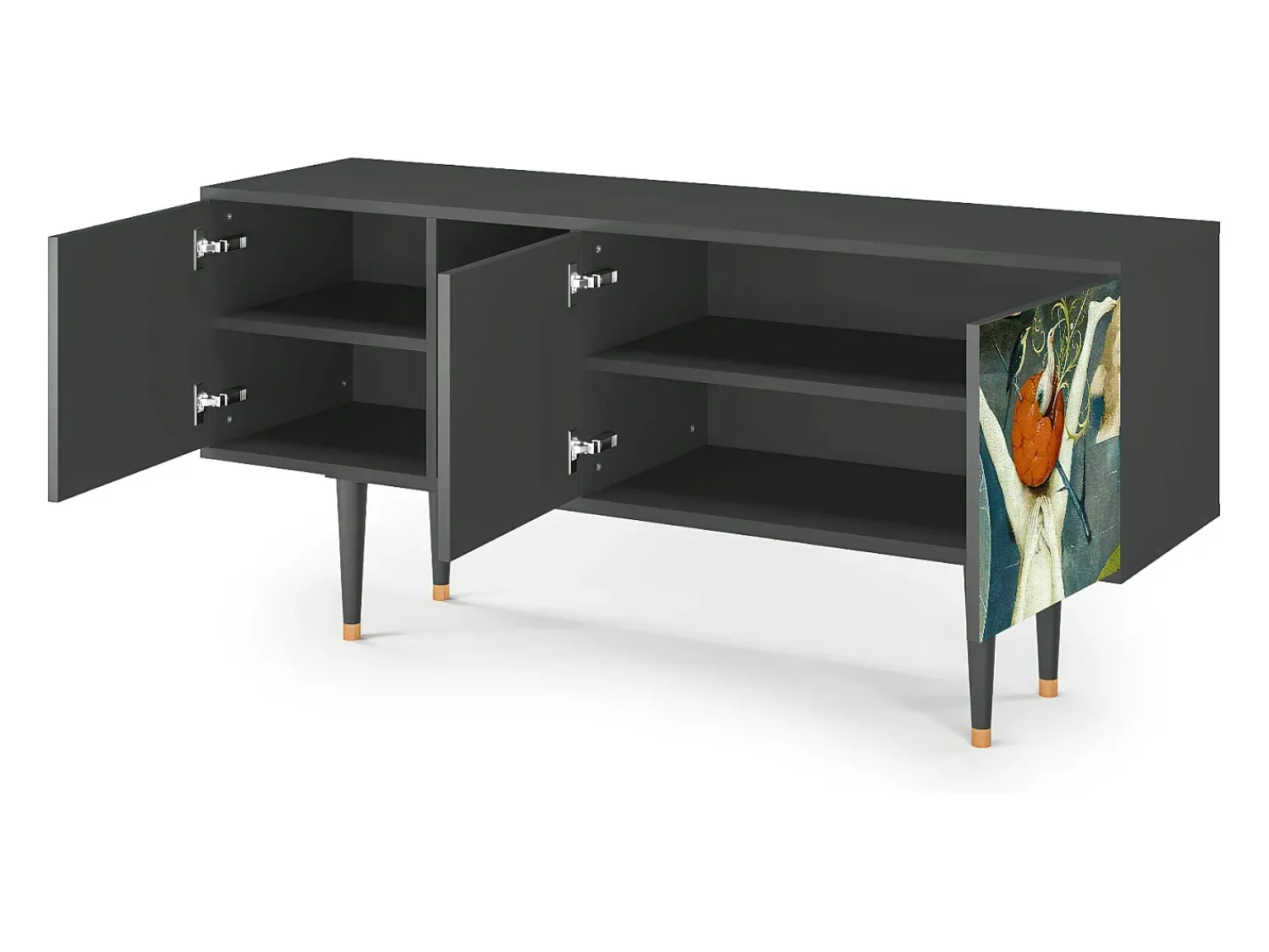 Móvel De Tv* Mueble de TV - 150х69х41 cm - T5 - The Garden Of by Bosch, Antracite Cinza antracite