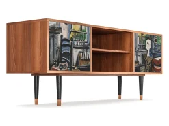 Móvel De Tv* Mueble de TV - 170х69х48 cm - T2 - The Studio , Nogueira Castanho