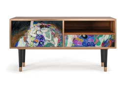 Móvel De Tv* Mueble de TV - 115х59х48 cm - T3 - The Maiden by Klimt, Nogueira Castanho