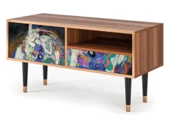 Móvel De Tv* Mueble de TV - 115х59х48 cm - T3 - The Maiden by Klimt, Nogueira Castanho