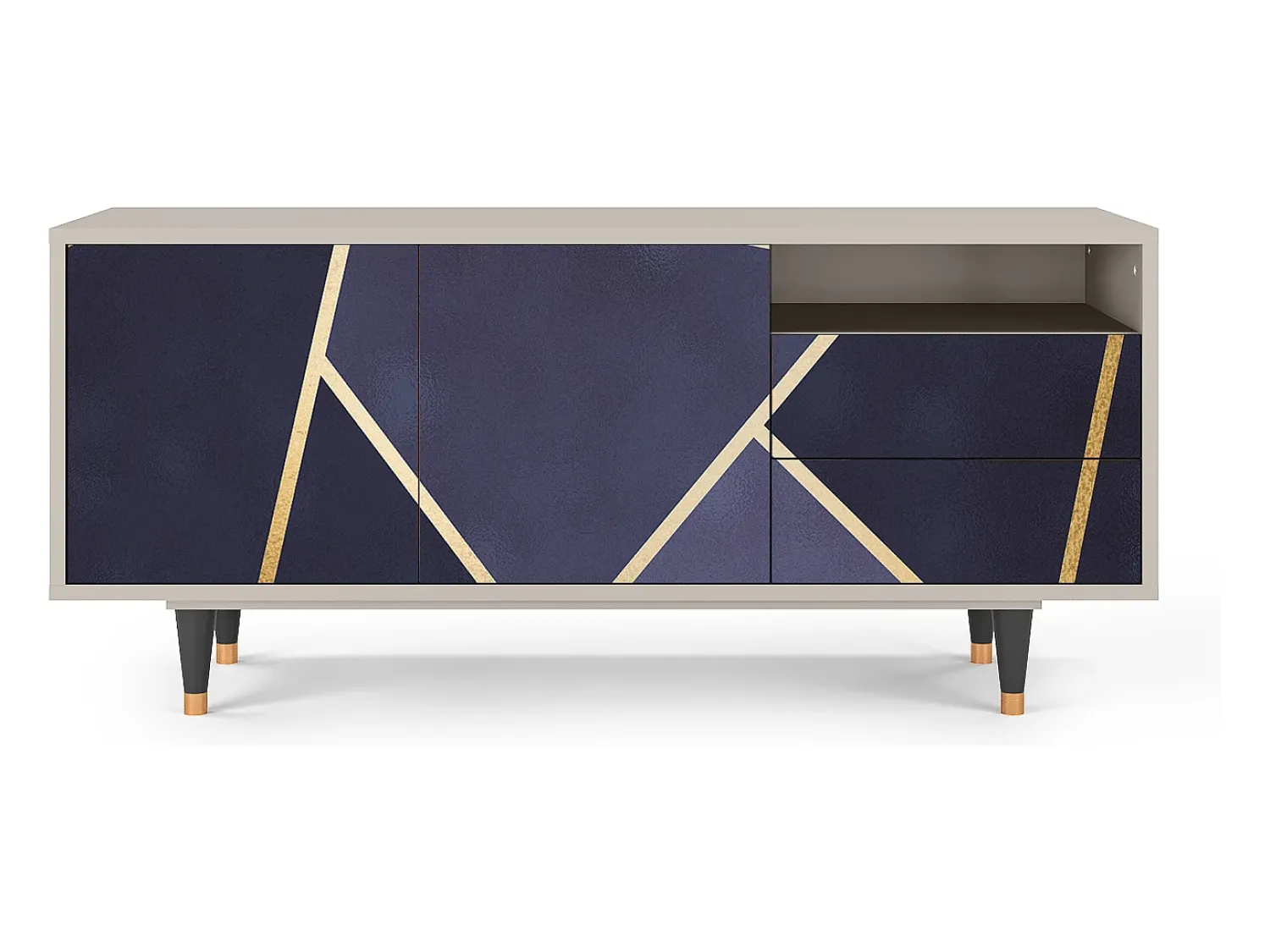 Mueble de TV - 125х56х41 cm - T7 - The Amethyst, Areia^ Móvel De Tv