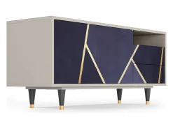 Mueble de TV - 125х56х41 cm - T7 - The Amethyst, Areia^ Móvel De Tv