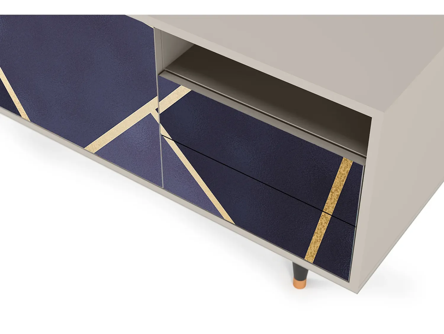 Mueble de TV - 125х56х41 cm - T7 - The Amethyst, Areia^ Móvel De Tv