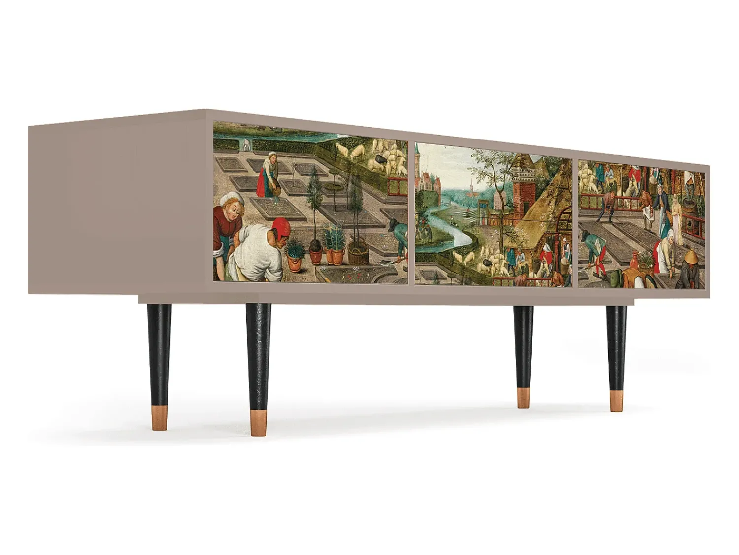 Móvel De Tv* Mueble de TV - 170х59х48 cm - T4 - The Younger - Spring, Latte Bege