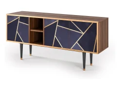 Mueble de TV - 150х69х41 cm - T5 - The Amethyst, Nogueira^ Móvel De Tv