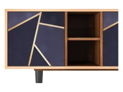 Mueble de TV - 150х69х41 cm - T5 - The Amethyst, Nogueira^ Móvel De Tv