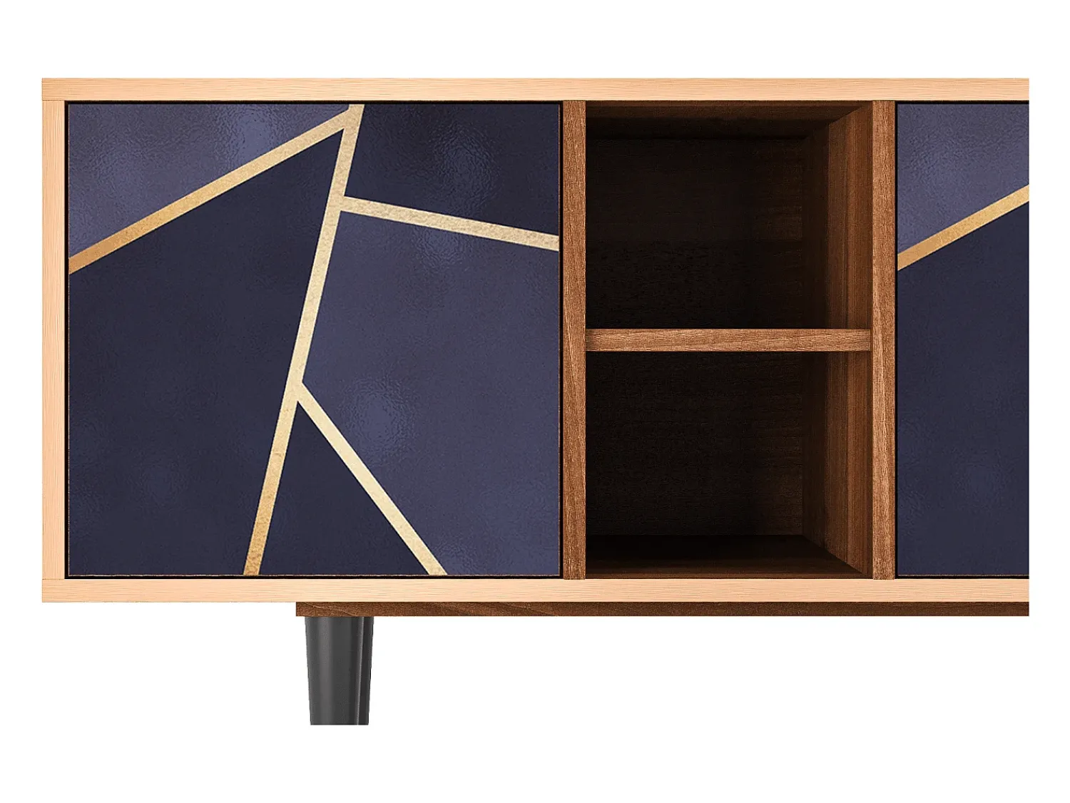 Mueble de TV - 150х69х41 cm - T5 - The Amethyst, Nogueira^ Móvel De Tv