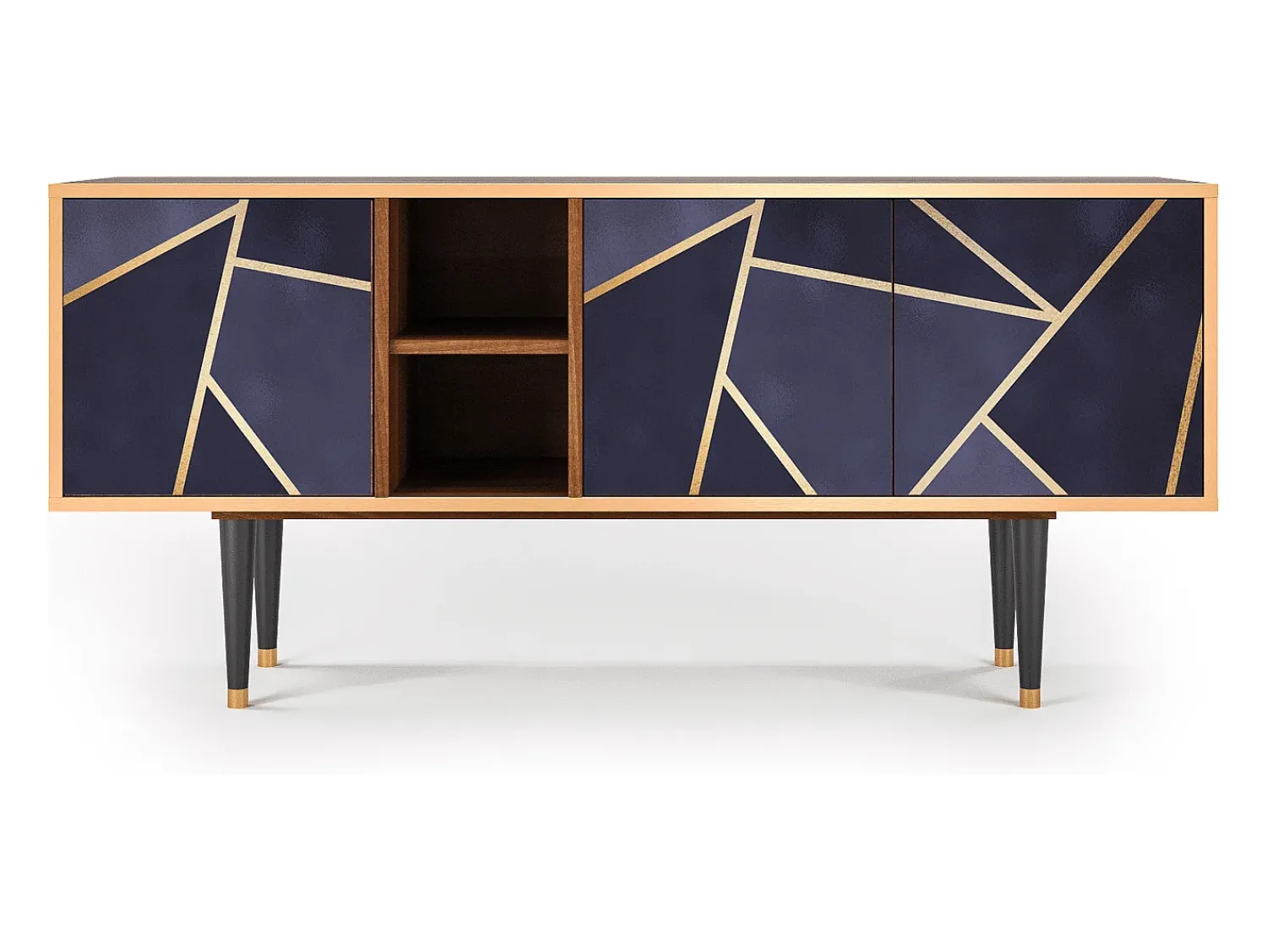 Mueble de TV - 150х69х41 cm - T5 - The Amethyst, Nogueira^ Móvel De Tv