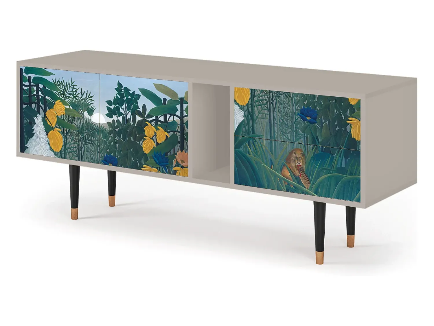 Móvel De Tv| Mueble de TV - 170х69х48 cm - T1 - The Repast of the Lion, Areia Bege