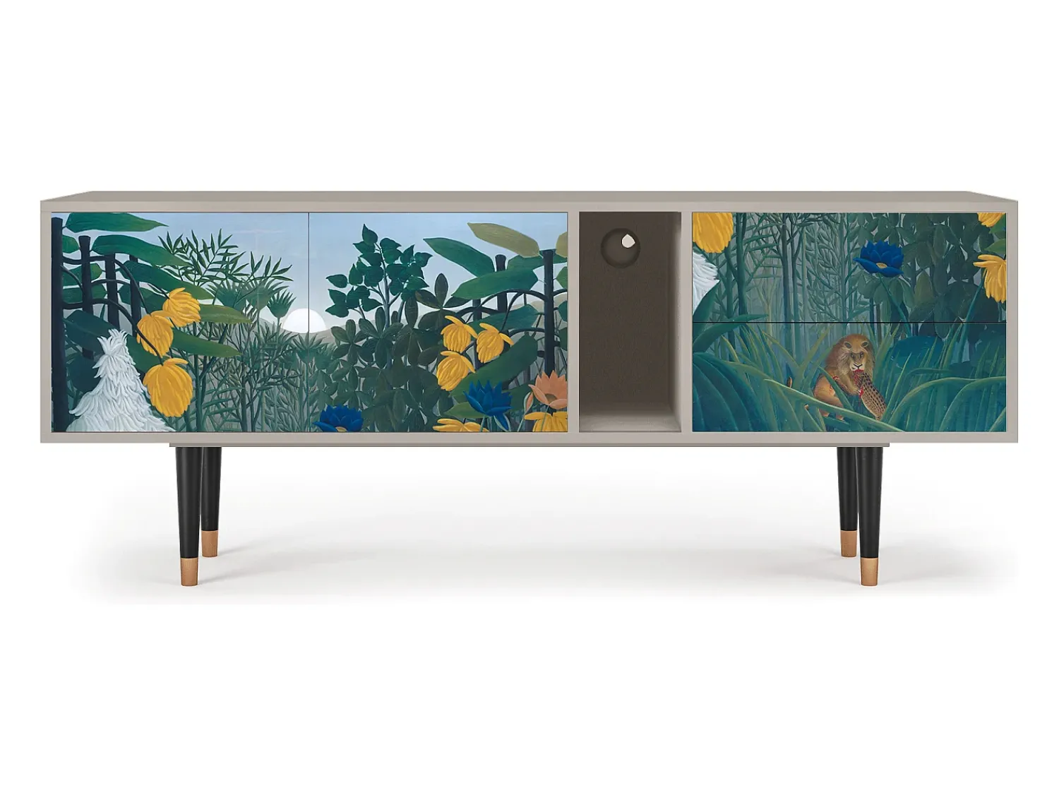 Móvel De Tv| Mueble de TV - 170х69х48 cm - T1 - The Repast of the Lion, Areia Bege