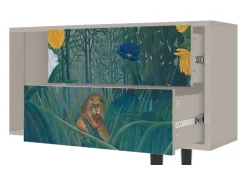 Móvel De Tv| Mueble de TV - 170х69х48 cm - T1 - The Repast of the Lion, Areia Bege