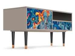 Mueble de TV - 115х59х48 cm - T3 - The Girl - James Jean, Areia^ Móvel De Tv