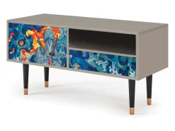 Mueble de TV - 115х59х48 cm - T3 - The Girl - James Jean, Areia^ Móvel De Tv