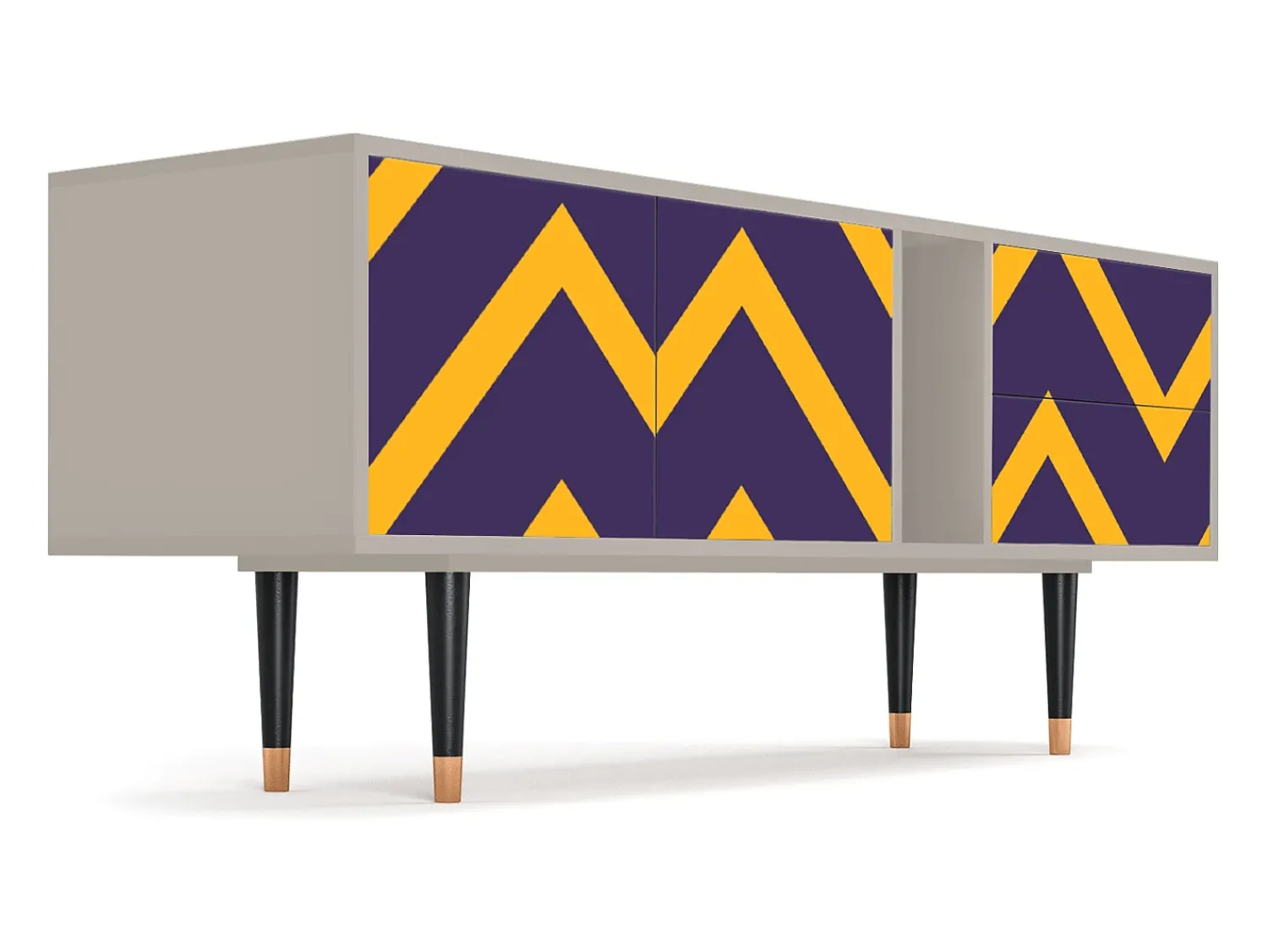 Móvel De Tv| Mueble de TV - 170х69х48 cm - T1 - The Brightest Way, Areia Bege