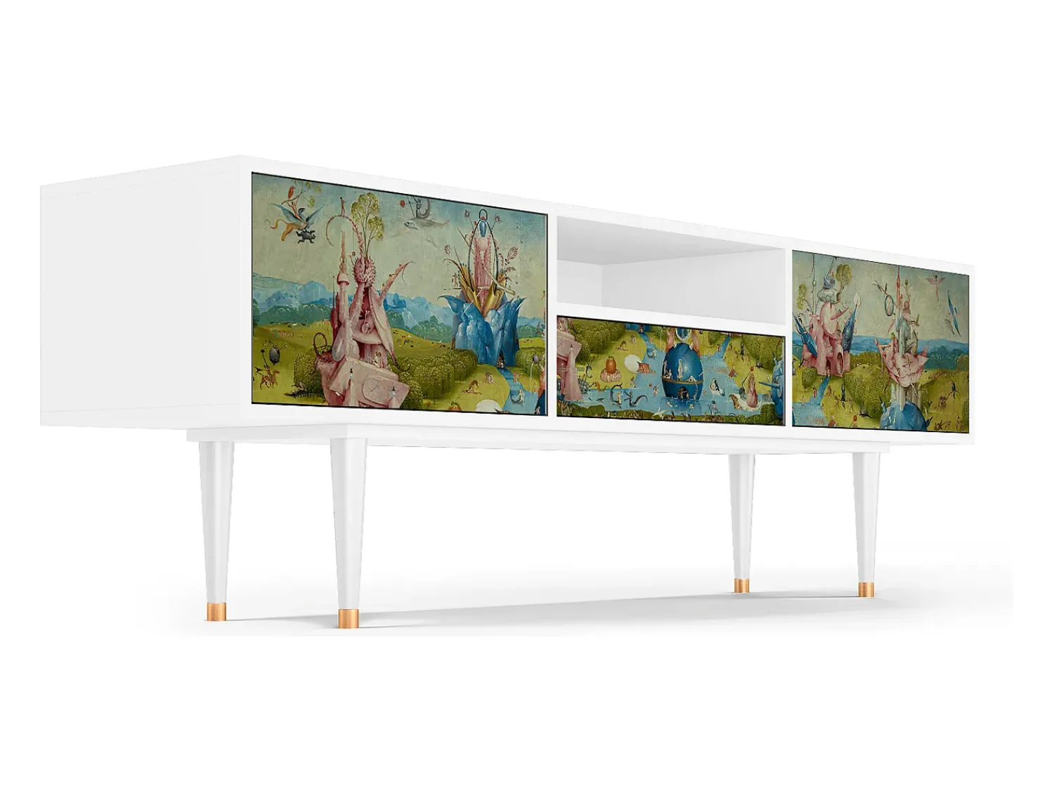 Best Mueble de TV - 170х59х41 cm - T6 - The Garden 2 by Bosch, Branco Bege