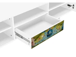 Best Mueble de TV - 170х59х41 cm - T6 - The Garden 2 by Bosch, Branco Bege