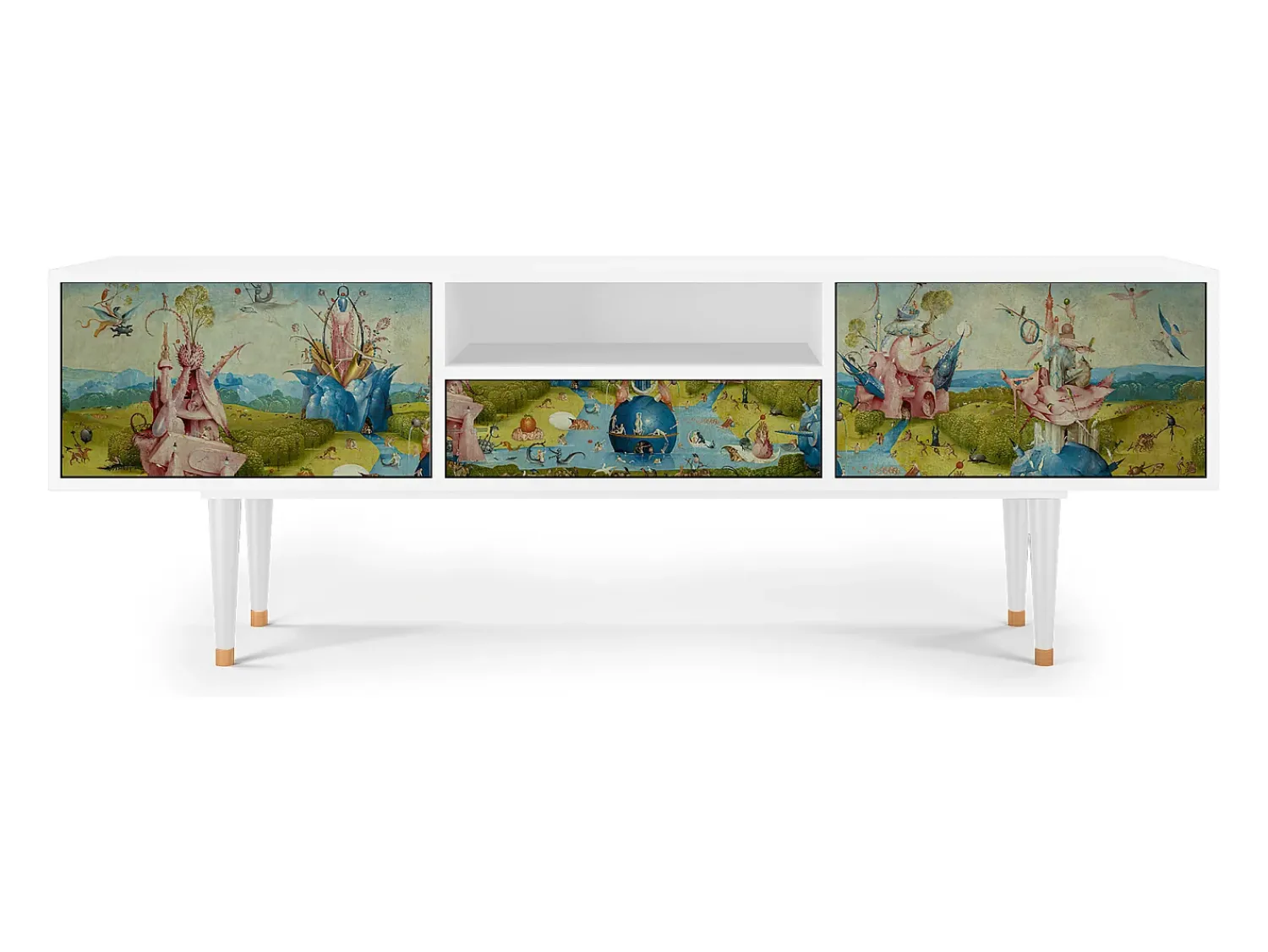 Best Mueble de TV - 170х59х41 cm - T6 - The Garden 2 by Bosch, Branco Bege