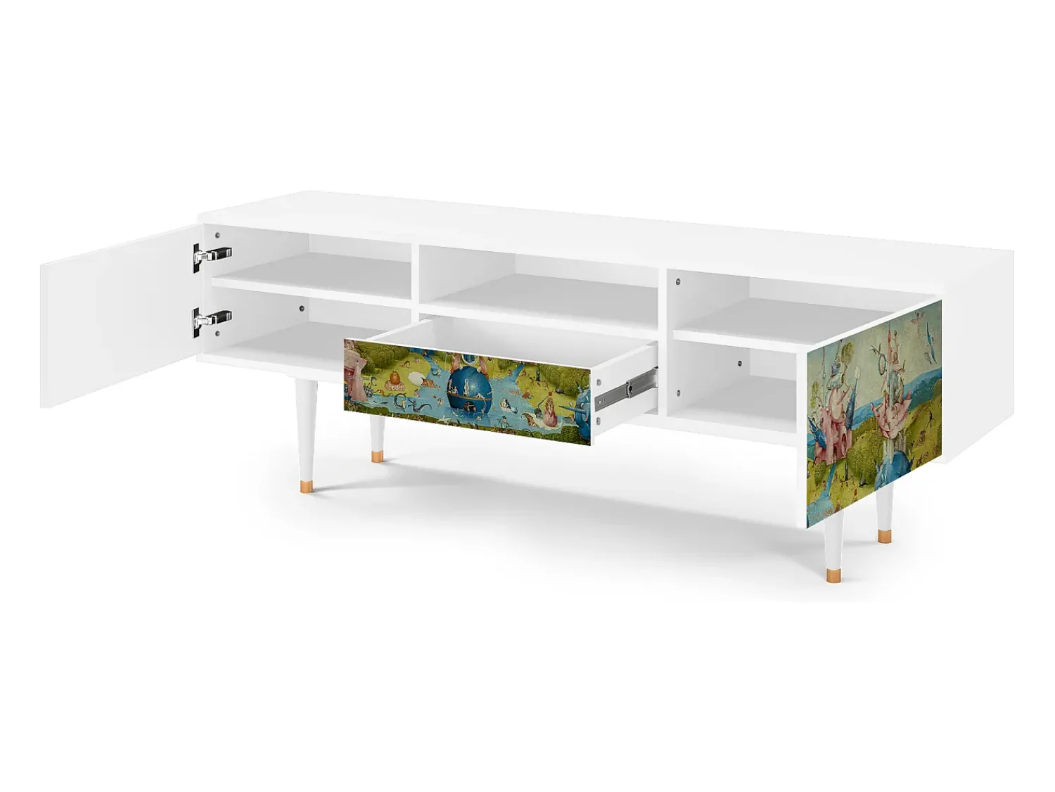 Best Mueble de TV - 170х59х41 cm - T6 - The Garden 2 by Bosch, Branco Bege