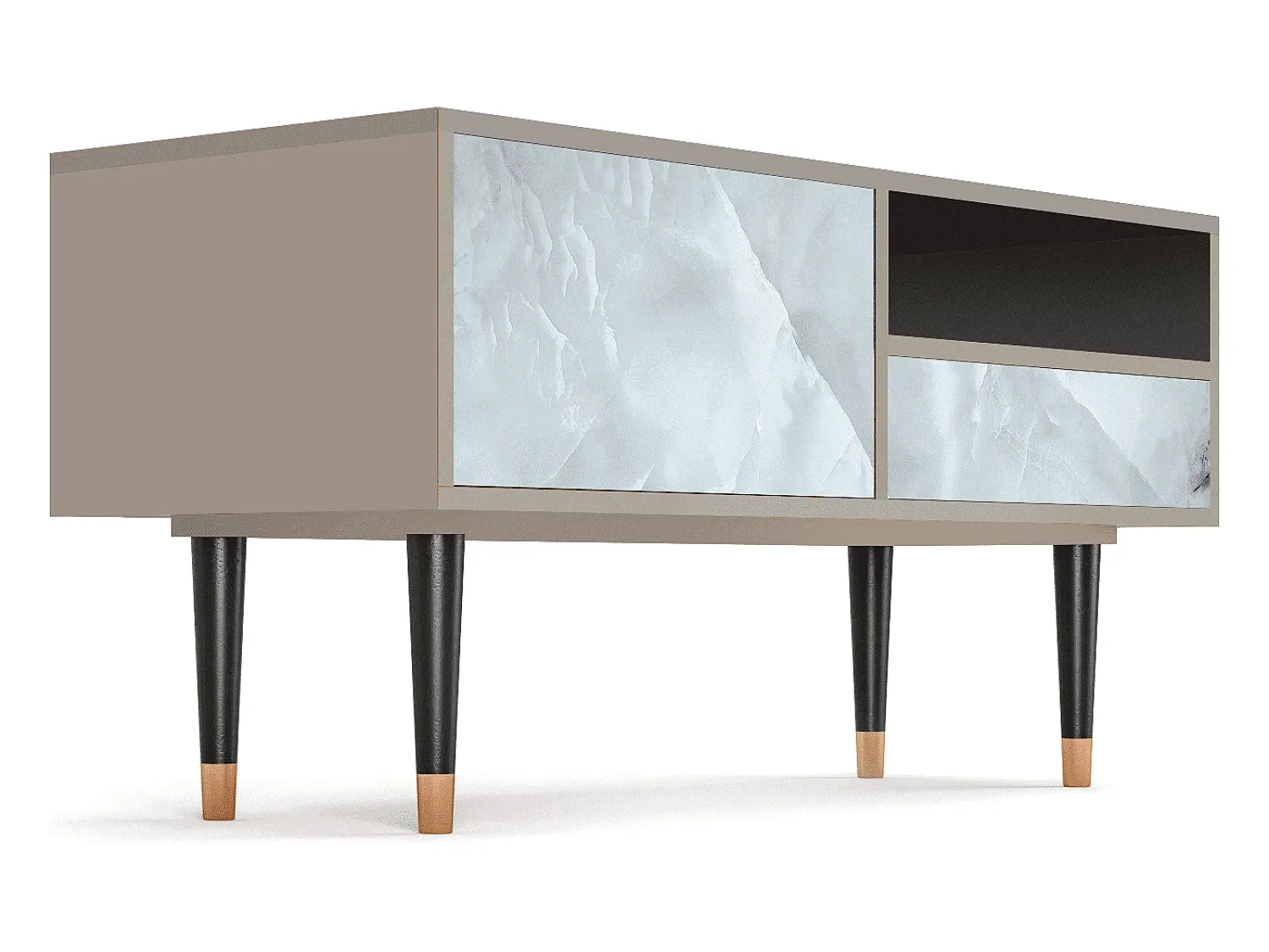 Móvel De Tv| Mueble de TV - 115х59х48 cm - T3 - The Onyx, Areia Bege