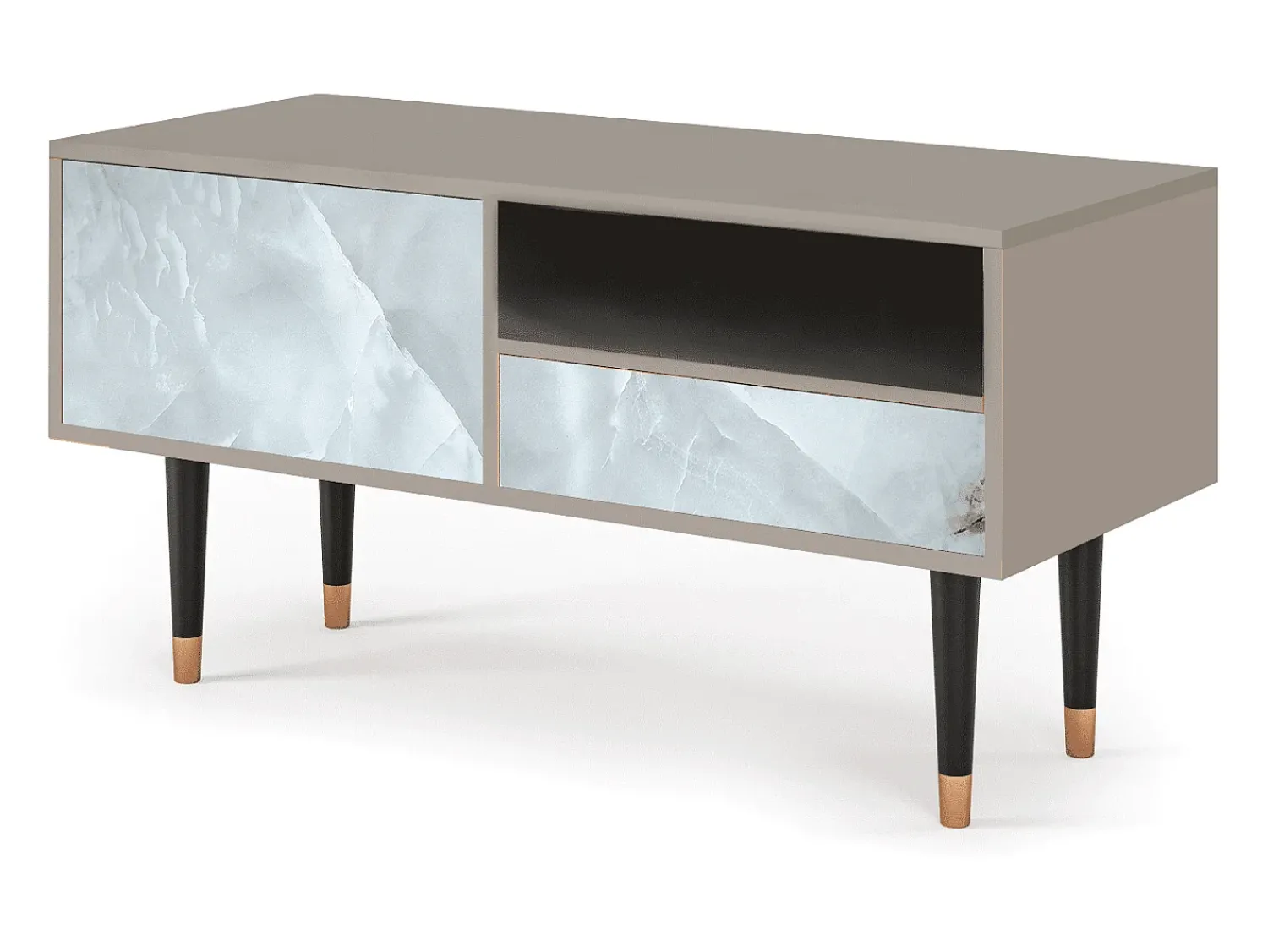 Móvel De Tv| Mueble de TV - 115х59х48 cm - T3 - The Onyx, Areia Bege