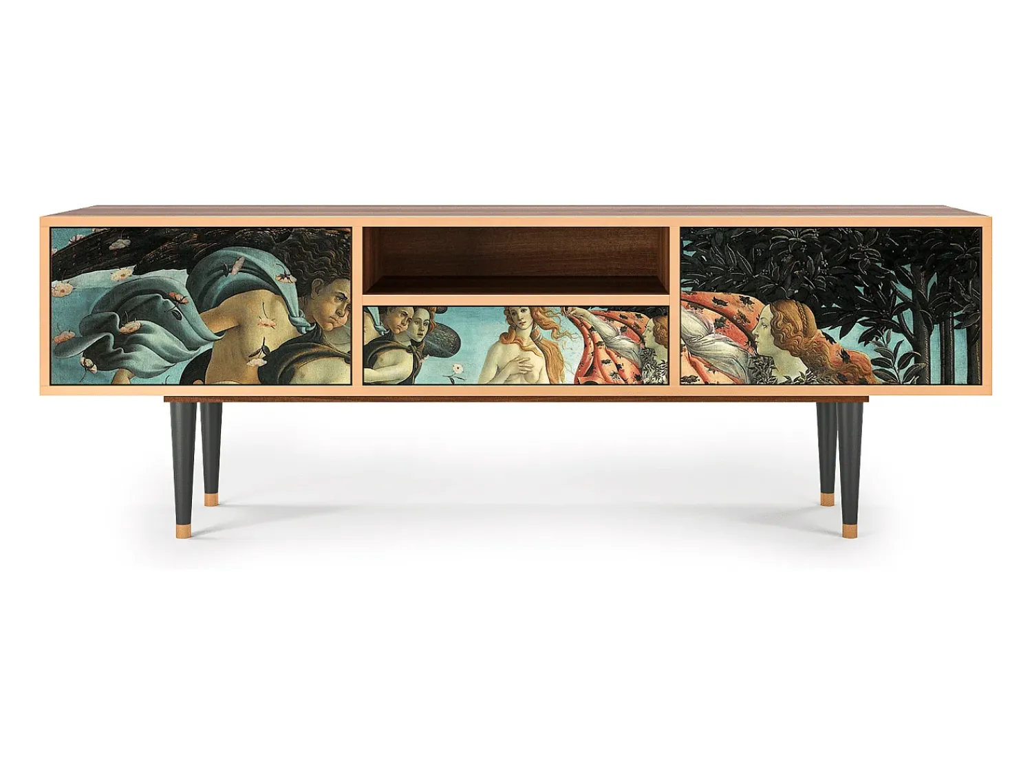 Mueble de TV - 170х59х41 cm - T6 - The Birth of Venus, Nogueira^ Móvel De Tv