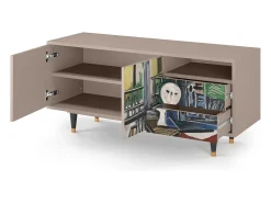 Móvel De Tv| Mueble de TV - 125х56х41 cm - T7 - The Studio , Latte Bege