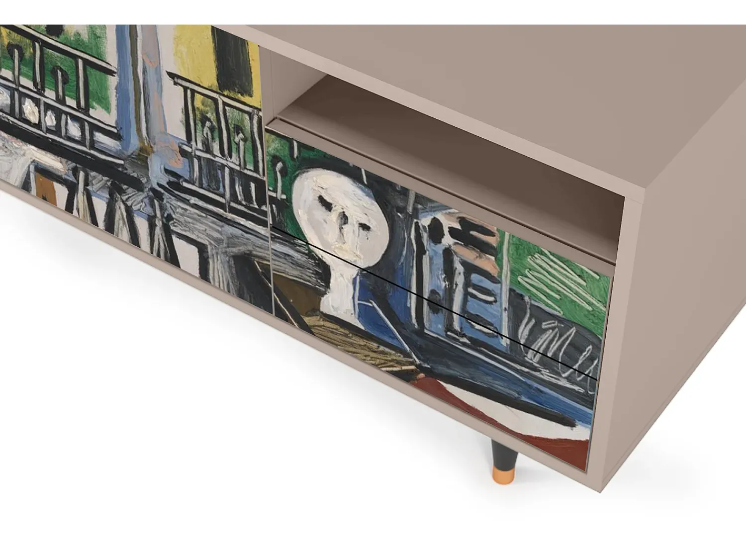 Móvel De Tv| Mueble de TV - 125х56х41 cm - T7 - The Studio , Latte Bege